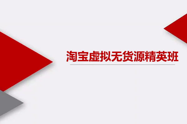 圣域商学院：淘宝虚拟无货源精英班【第21期】-百万资源网