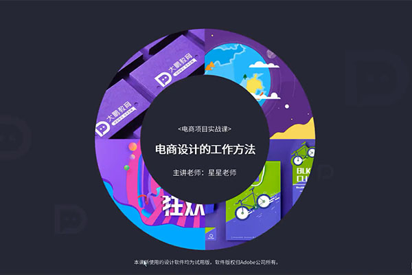 大鹏教育VIP课程：电商设计行业实战班-百万资源网