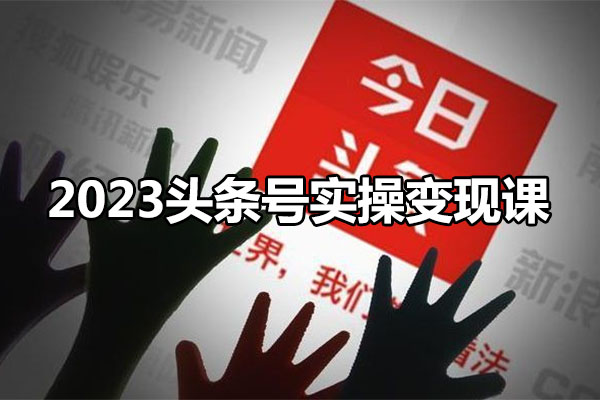 2023头条号实操变现课:零基础轻松上手,快速获取收益-百万资源网