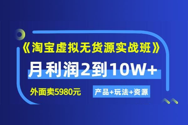 2022程哥淘宝电商虚拟实战班:线上第4期全程陪跑训练营(视频+资源)-百万资源网