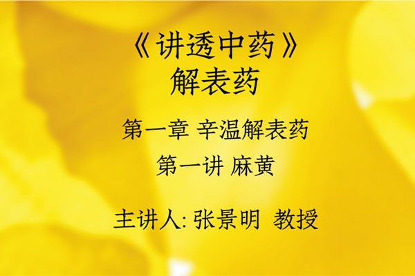 张景明:讲透中药(视频+讲义)-百万资源网