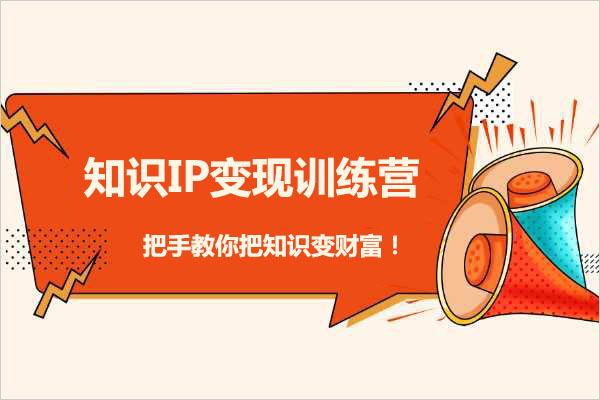 知识IP变现训练营：把手教你把知识变财富！-百万资源网