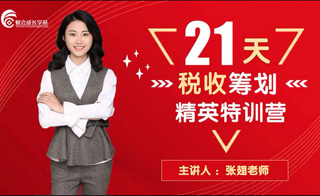 21天税收筹划精英特训营（视频+资料）-百万资源网