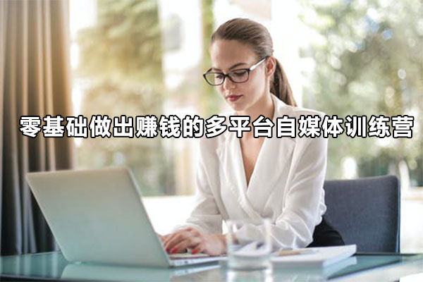 零基础做出赚钱的多平台自媒体训练营-百万资源网