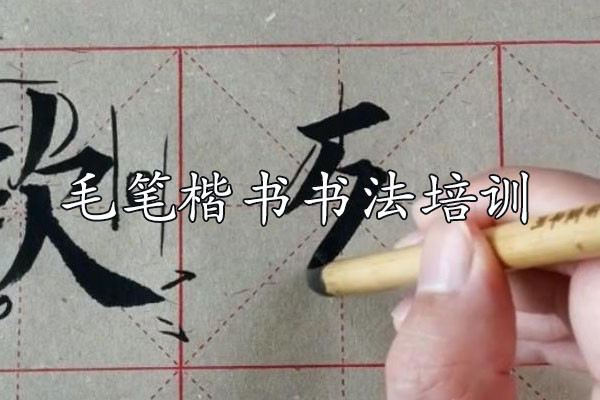 毛笔楷书书法培训标准视频教程-百万资源网