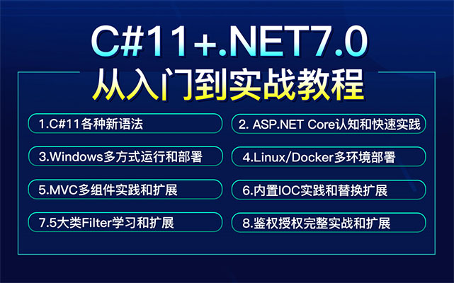 C#11（.NET7.0）从零基础入门到实战视频教程（视频+笔记+脚本）-百万资源网