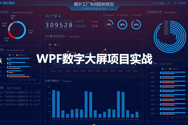WPF上位机实战教程：WPF数字大屏项目实战（视频+源码）-百万资源网