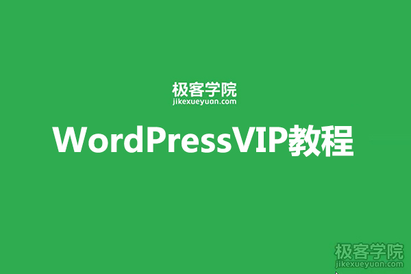 WordPress极客VIP教程（视频+资料）-百万资源网
