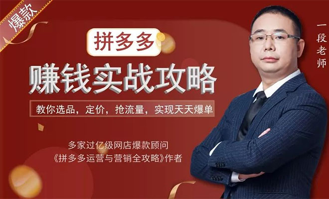 拼多多爆款实战攻略：中小卖家也能做出爆款-百万资源网