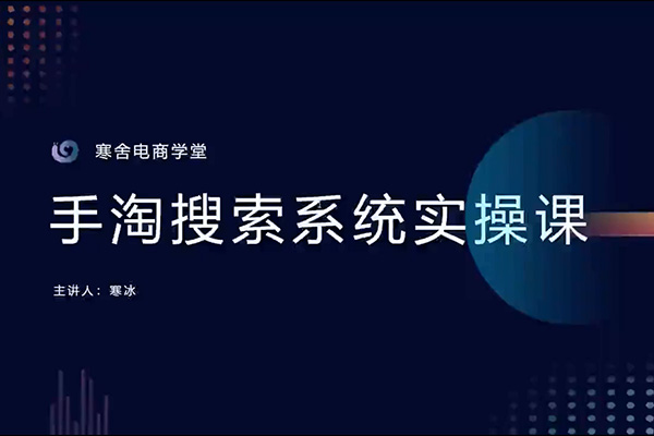 2023手淘搜索系统实操课-百万资源网