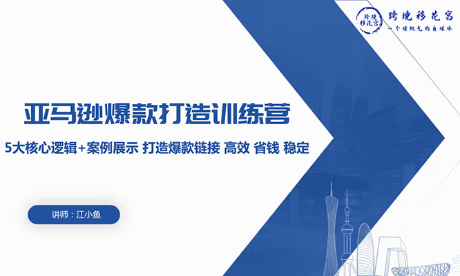亚马逊爆款打造训练营：5大核心逻辑+案例展示-百万资源网