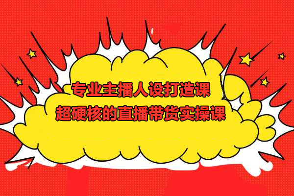 超硬核的直播带货实操课：专业主播人设打造课-百万资源网