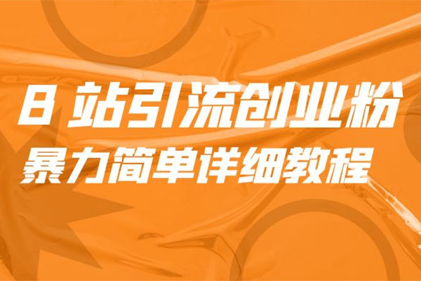 B站引流创业粉：暴力简单详细教程-百万资源网