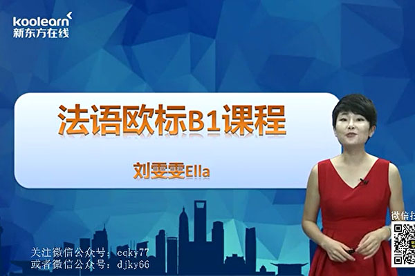 新东方在线法语欧标B1课程刘雯雯-百万资源网