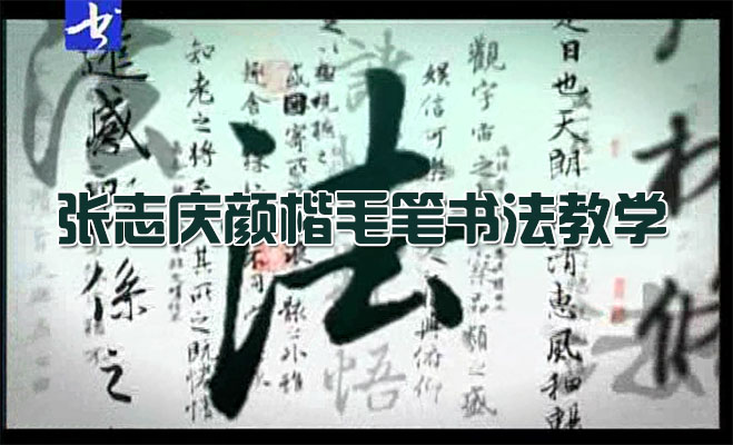 张志庆颜楷毛笔书法教学-百万资源网