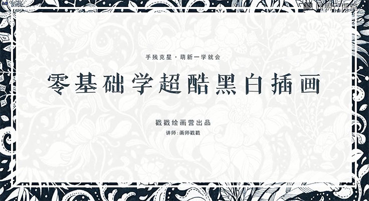 零基础一学就会的超酷黑白插画-百万资源网