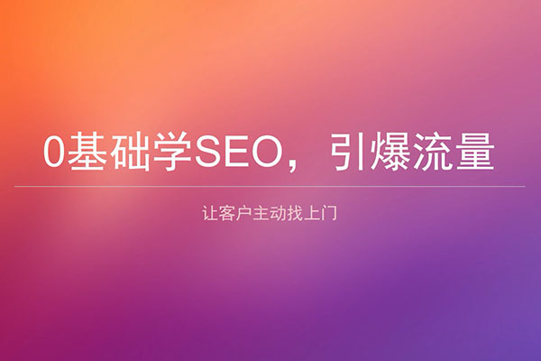 0基础趣学SEO，引爆流量，让客户主动找上门的躺赚神技-百万资源网