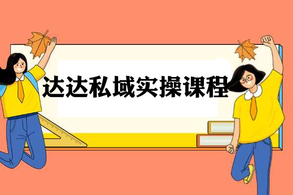 达达私域实操课程:手把手从0到1的私域实战教程-百万资源网
