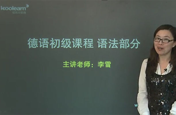 新东方德语初级课程语法部分-李雪（视频+讲义）-百万资源网