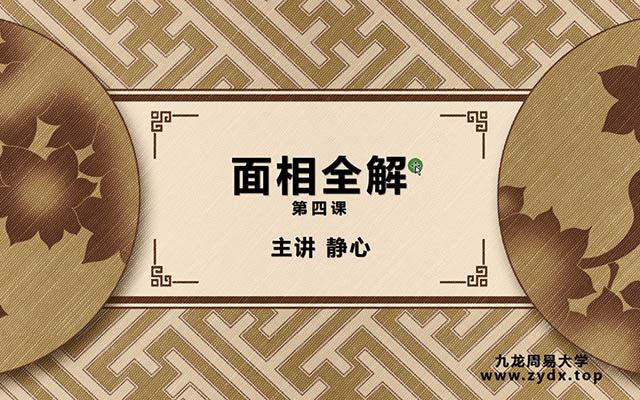 周易大学九龙弟子班静心面相全解课程40集-百万资源网