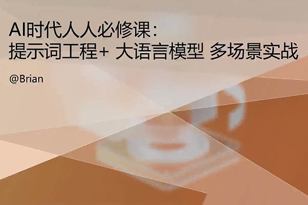 AI人人必修-提示词工程+大模型多场景实战(视频+资料)-百万资源网