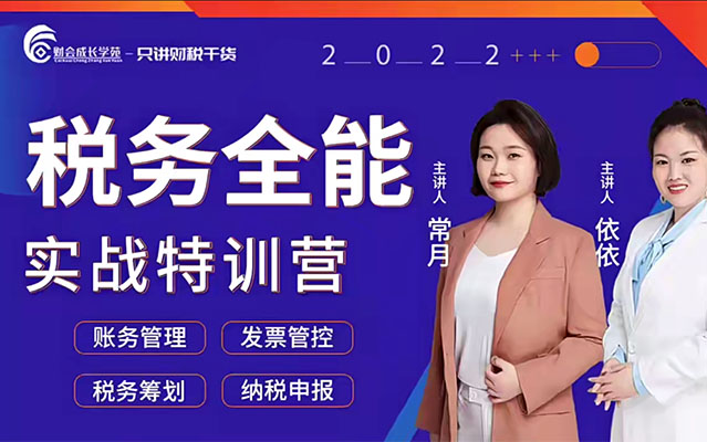 税务主管私教班-税务全能实战训练营(视频+讲义)-百万资源网