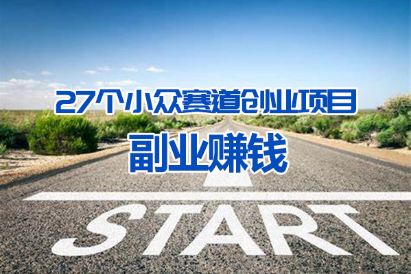 赚钱项目27个小众赛道创业项目音频课-百万资源网