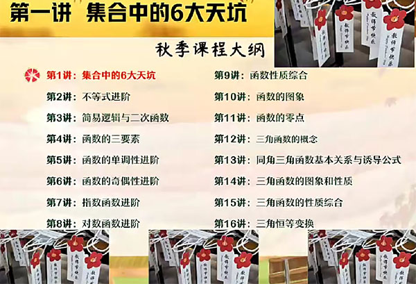 2024刘秋龙高一数学A+ 秋季班-百万资源网