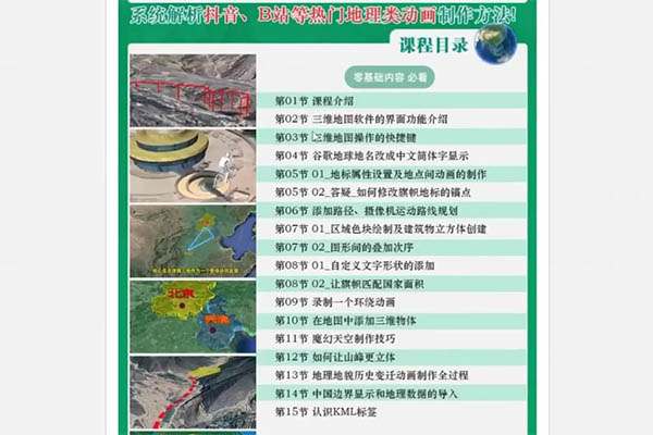 抖音3D地球，做AI地理科普视频，流量拿到手软，伙伴计划新玩法-百万资源网