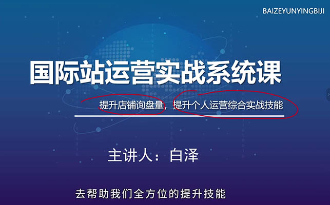 国际站运营实战系统：低成本获客，高质量询盘增长课-百万资源网