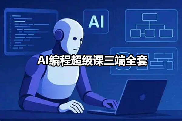AI编程超级课三端全套，零基础14天学会独立开发-百万资源网