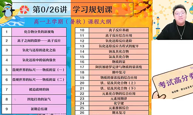 成功高中化学2025-2026高一化学暑假秋季寒假春季全年-百万资源网