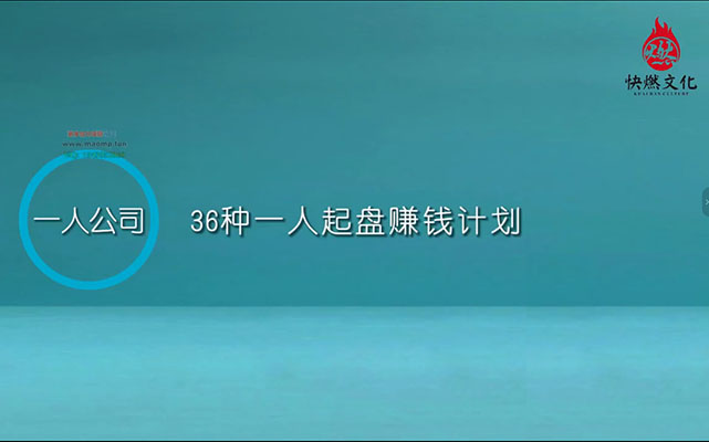 一人公司实战全课：36种起盘賺钱计划，100节AI赋能+流量运营+案例拆解，从0到1轻松起盘-百万资源网