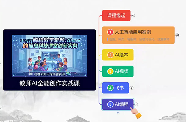 AI赋能实战课，多场景AI案例落地，智能体+视频创作+网页开发+办公提效全课-百万资源网